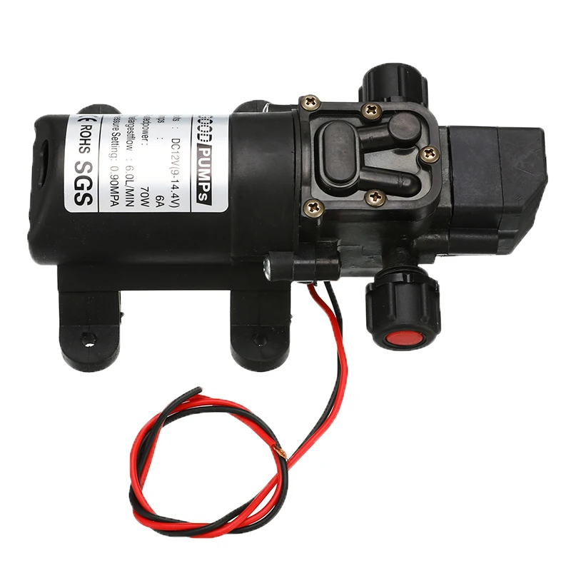 Небольшой Сейф самовсасывающий насос DC12V 70 Вт 130PSI 6л/мин Высокое стабильное