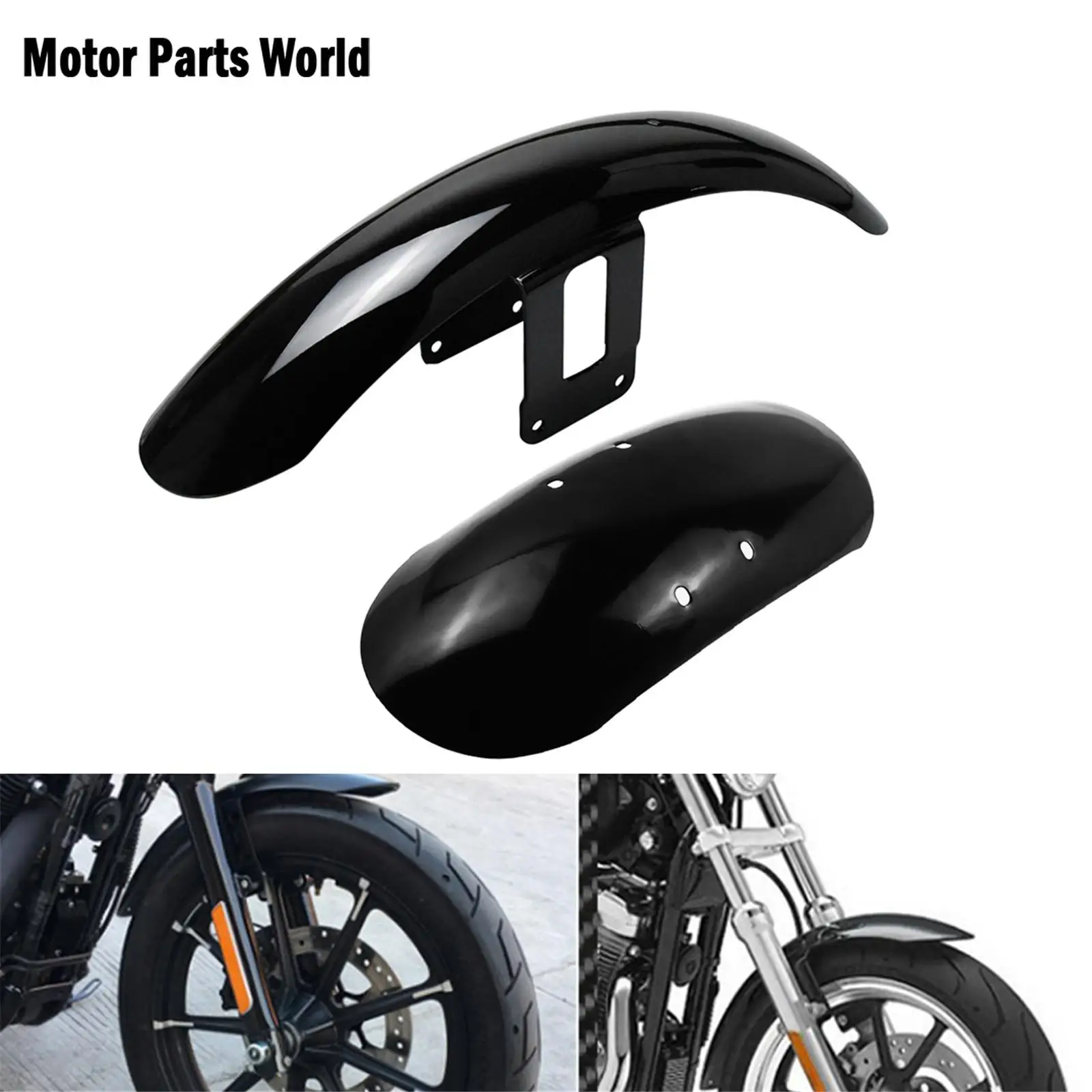 

Motorcycle Front Fender Protector Mudguard Cover For Harley Sportster Iron 883 Super Low XL883L 2004-2016 48 1200X XL1200 10-17