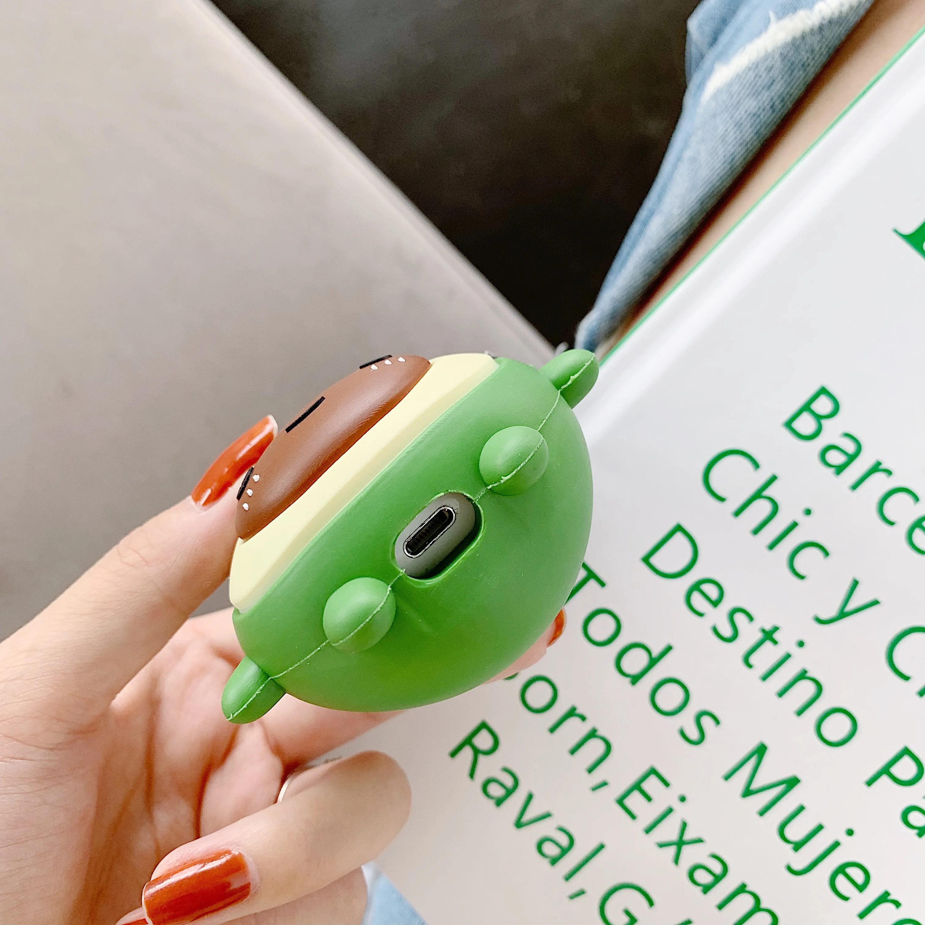 Мультяшный фруктовый чехол для Airpods защитный Беспроводная bluetooth гарнитура