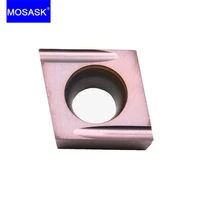 mosask 10pcs ccgt el u diamond shaped stainless steel lathe tungster carbide finish machining grinding insert cutter