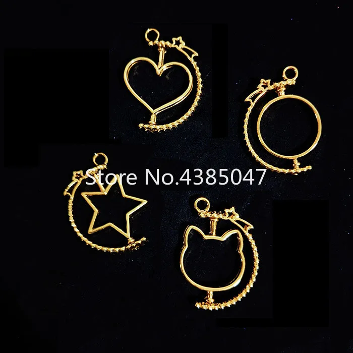 5 шт./лот вращающаяся металлическая рамка фурнитура для ювелирных изделий