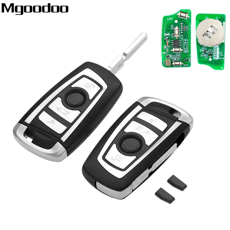 2 шт. модифицированный дистанционный ключ с 4 кнопками 433 МГц PCF7935AA ID44 HU58 для BMW 325 330