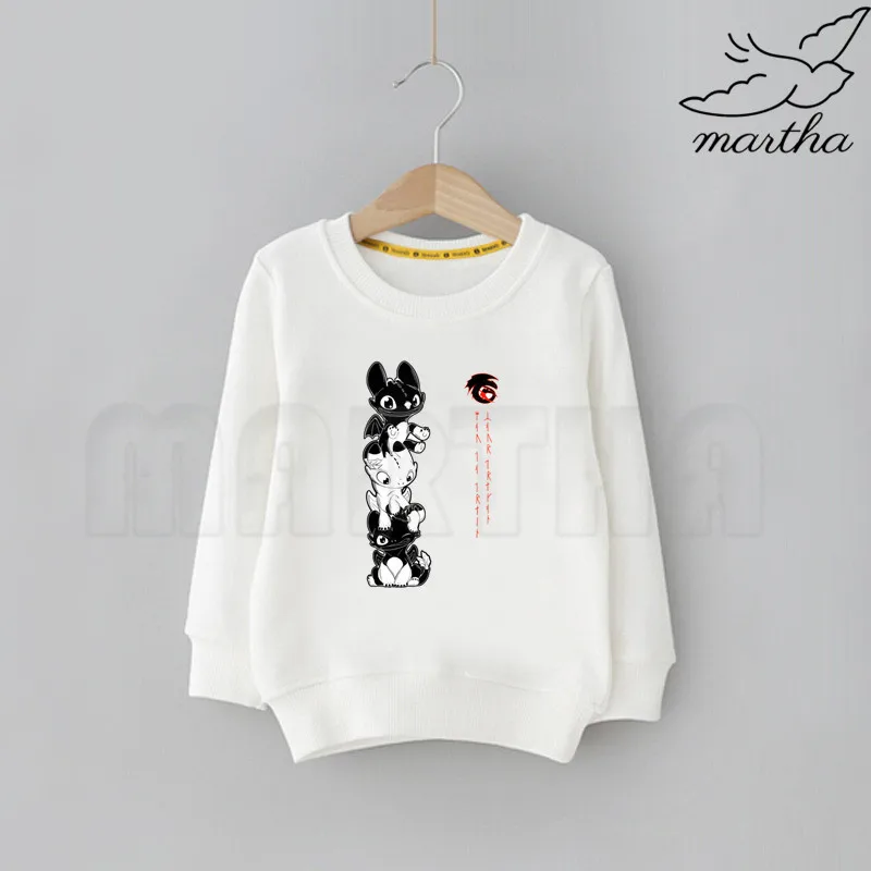 Толстовки с капюшоном для мальчиков и девочек изображением Беззубика ночной