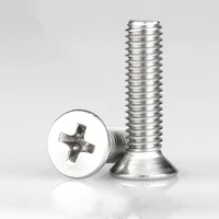304 stainless steel m1 m1 2 m1 4 m1 6 m2 m2 5 m3 cross recessed flat head screw phillips countersunk metric thread machine bolt