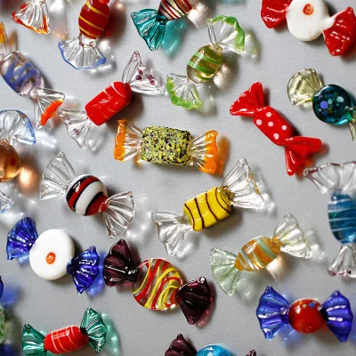 Новая стеклянная имитация конфет красочный холодильник самоклеящаяся бумага на