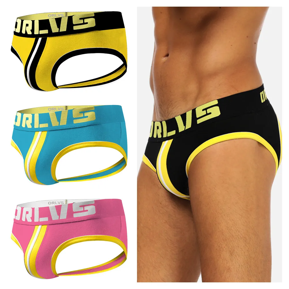 1 шт. мужские трусы Мужские jockstrap String Homme стринги Нижнее белье для геев открытая