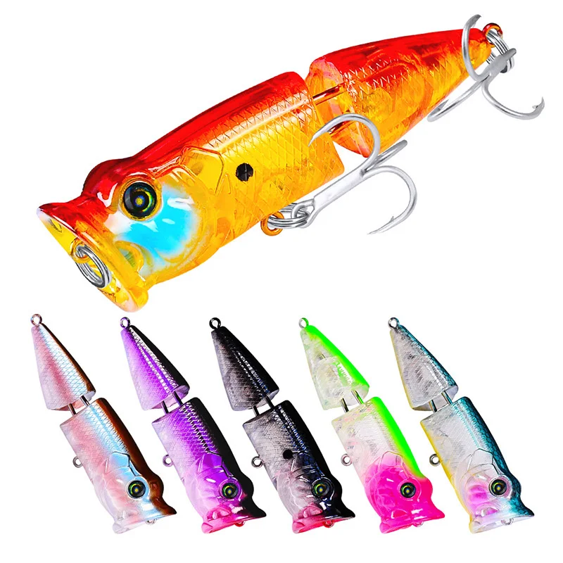 

8cm 11.5g Popper Fishing Lure Wave Crawling Bait Fishing Wobbler Topwater Crankbait Lure Floating Bait Seawater Fishing Bait