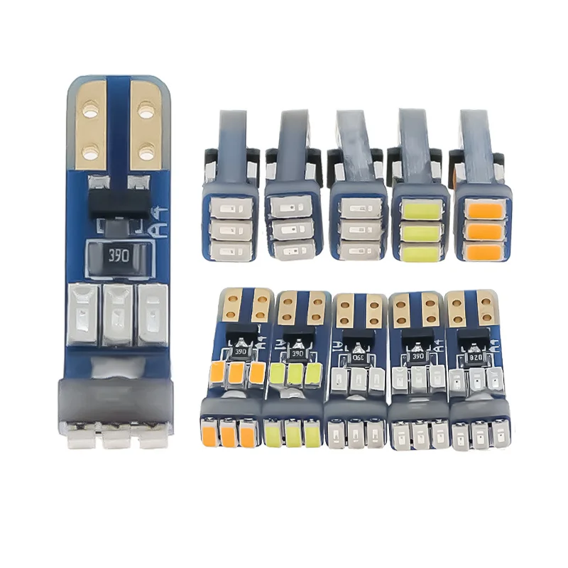 

10PCS T5 Led W3W W1.2W Meter Bulb Instrument Dash Lights 73 74 17 27 Auto Interior Neo Wedge Dashboard Dash Side Lamp Signal