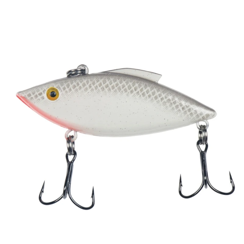 

5Pcs/Set VIB Fishing Lures 6cm/12g Hard VIB Bait 3D Eyes Vibration Lure High Fish Bass Wobbler Bait Treble Hooks