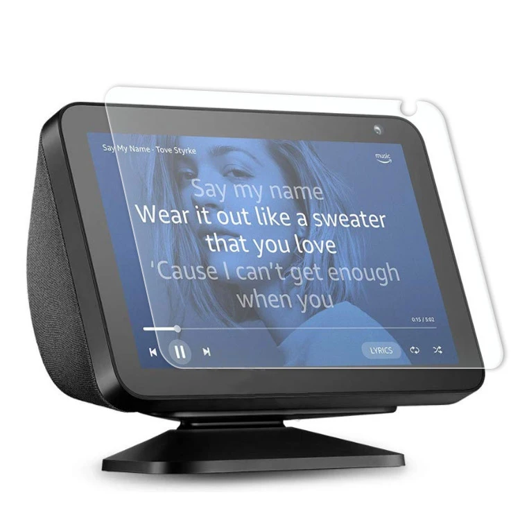 Vidrio templado transparente para Amazon Echo Show 10, Protector de pantalla acústica de 10,0 pulgadas para Amazon Echo Show 8, vidrio Protector transparente de 8 pulgadas