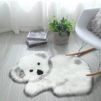 faux fur rug soft carpet long fluff panda koala mat animal rug carpet living room bedroom sofa cushion artificial fluffy mats