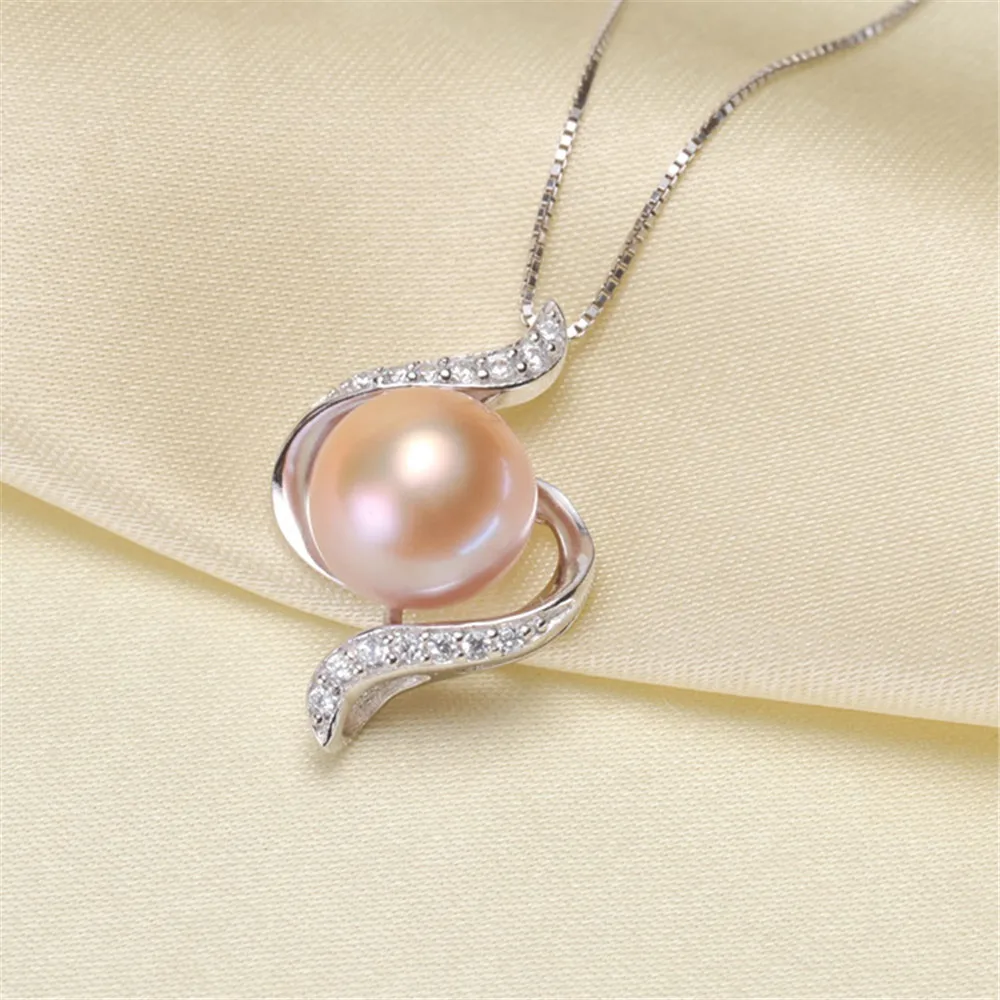 Подвеска с жемчугом аксессуары серебро 925 пробы кулон того же дизайна ювелирное