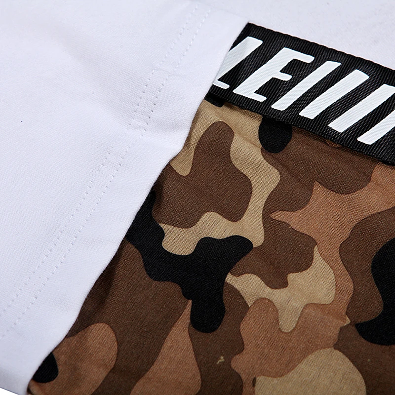 Женская мода 2020 мужские футболки в стиле пэчворк с длинным рукавом и капюшоном