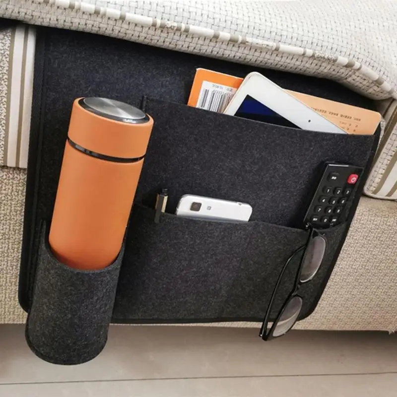 Войлочный прикроватный органайзер для хранения сумка кровати стола дивана