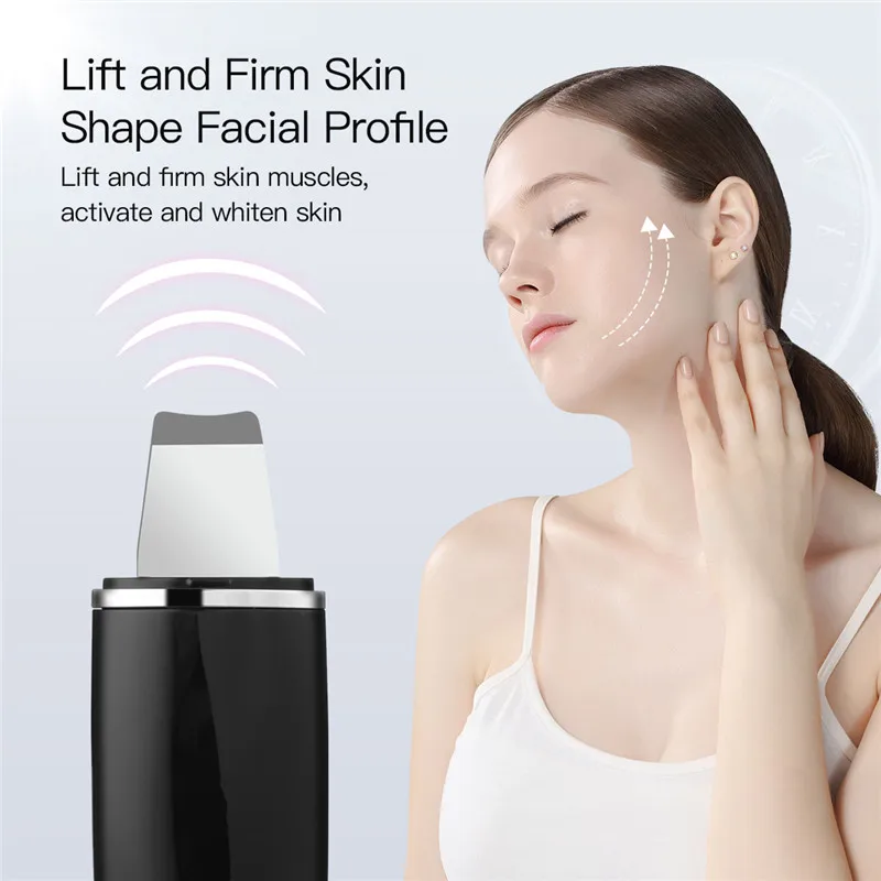 Beste Usb Ultrasone Huid Scrubber 4 Modi Diepe Reiniging Gezicht Pore Cleaner Skin Massager Gezicht Lifting Huid Peeling Comedondrukker