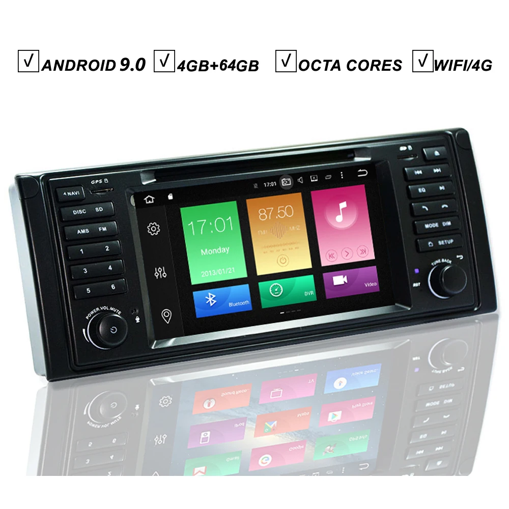 7 IPS Авторадио Android 9 0 СБ Navi автомобильный DVD GPS плеер для BMW E39 E53 Octa 8 Core 4 Гб + 64 DSP BT