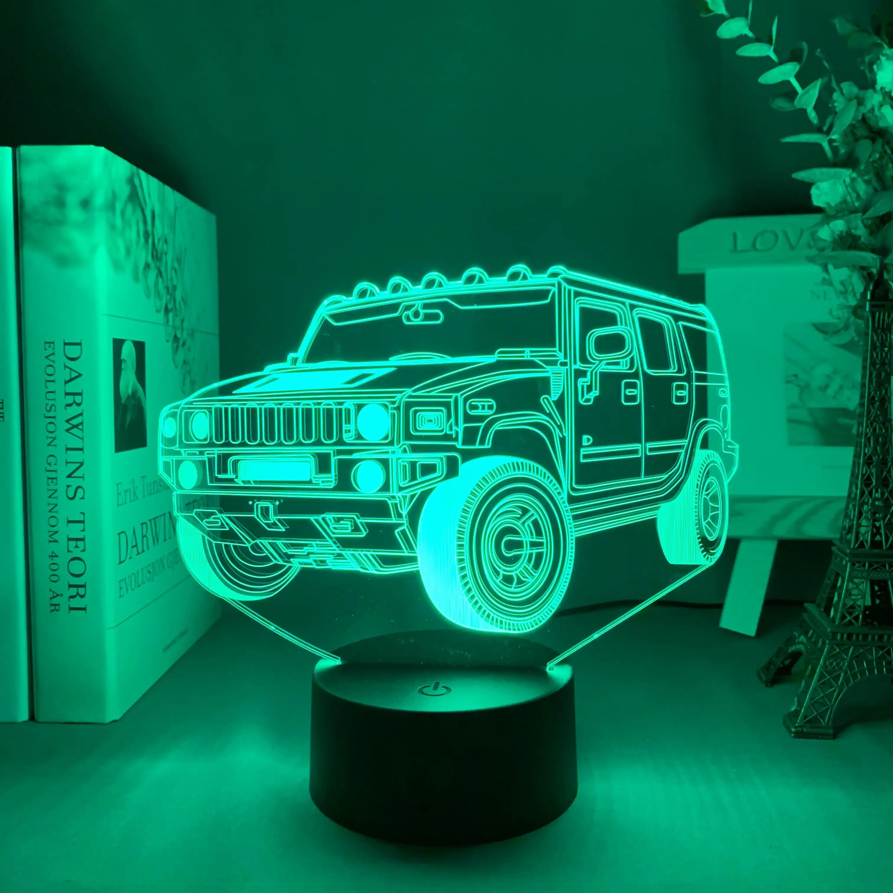 

Ночник с 3D иллюзией для автомобиля, внедорожника, светодиодный сенсорный цветной светильник для комнаты, Декор автомобиля, Прямая поставка,...