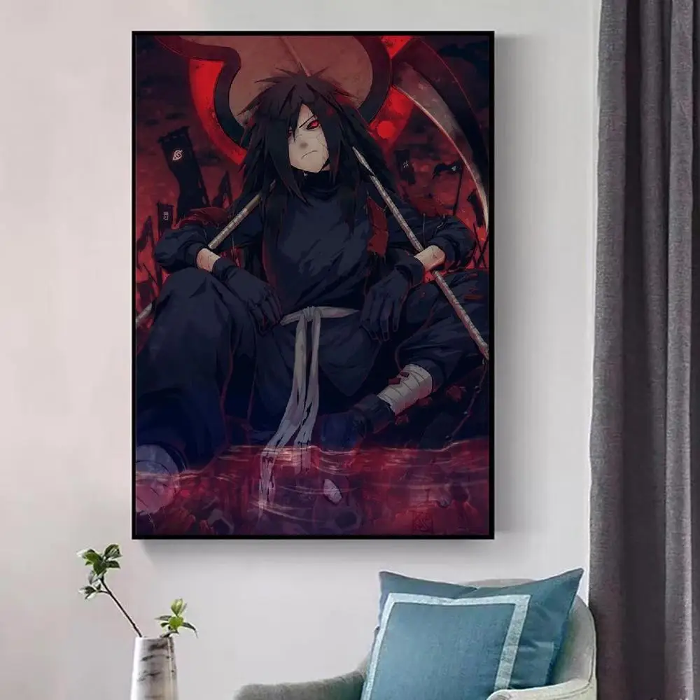 Картина на холсте Madara Uchiha аниме художественные рисунки домашний декор настенный