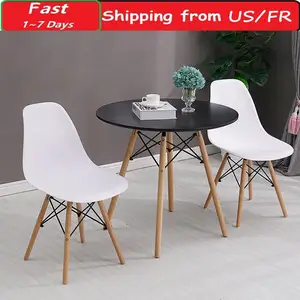 1PC Modern Wooden Round Tables Living Room Dining Room Bedroom Coffee Tables Sofa Side Tables Nordic Home Furniture HWC