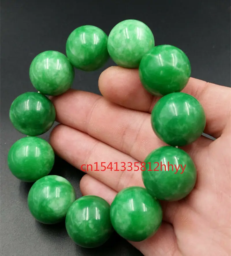 

Hot Selling Natural Jade Bead Bracelet Handmade Elastic Bangle for Women Men Fashion Accessories
