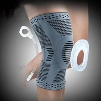 1 pcs knee patella protector brace silicone spring knee pad basketball running compression knee sleeve support sports kneepads
