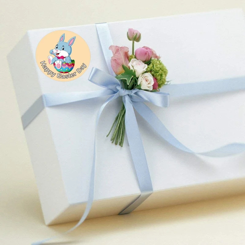 

Pretty Rabbit Things Inside Stickers Round Paper Thank You Stickers For Xmas Gift Packaging Stationery Seal Label Stickers