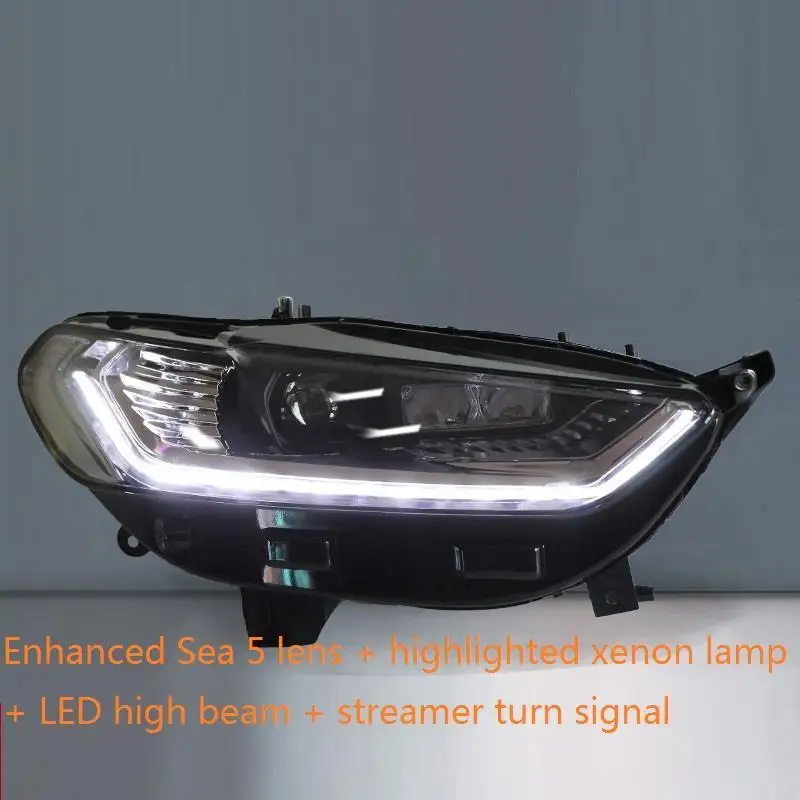 MODEL M Внешний стиль Luces Para Авто Лампа Cob Led Drl дневные ходовые фары автомобильные огни в сборе 17 18 для Ford Mondeo - Цвет: MODEL M