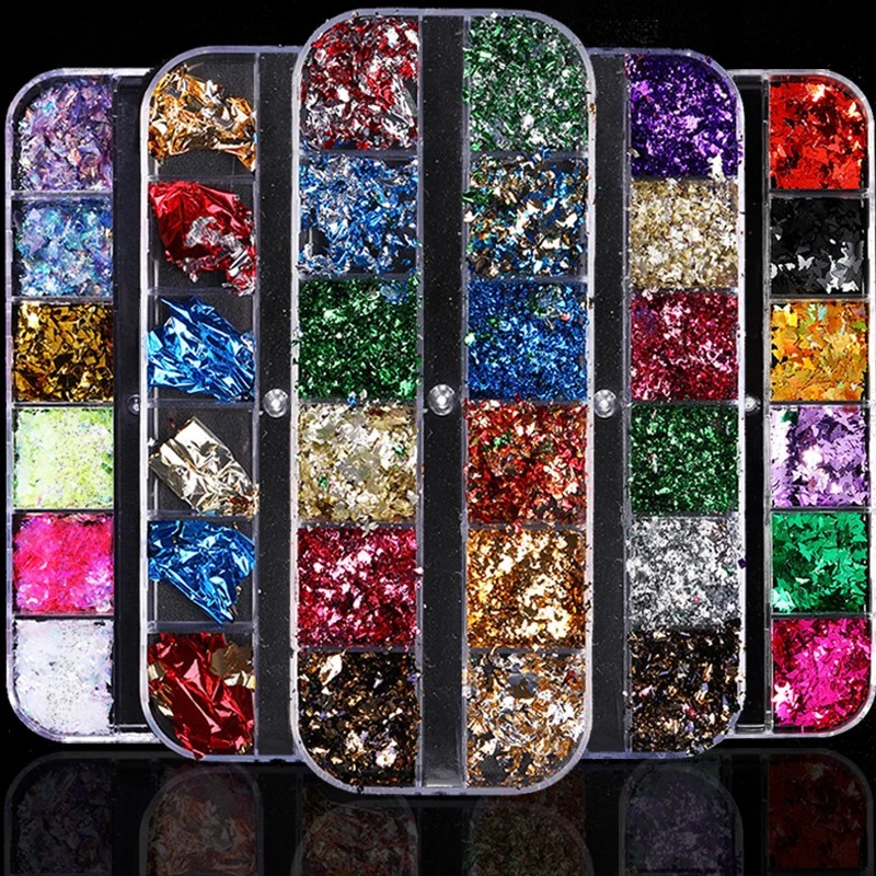 Блестящие золотые бриллианты Необычные алюминиевые серебряные осенние