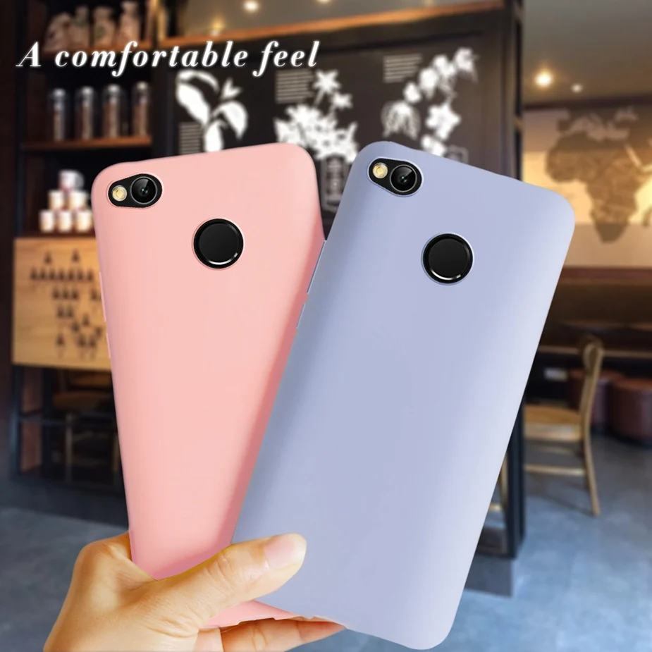 Силиконовый чехол для Xiaomi redmi 4X 4 X мягкий бампер из ТПУ 5 0 дюйма карамельного цвета