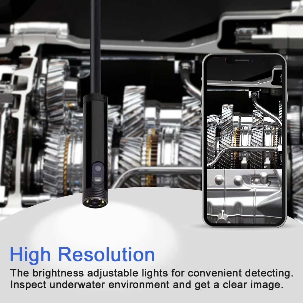 

3 In 1 HD Adjustable LED Tablet Flexible Smartphone Dual Lens Waterproof Pipeline Inspection Camera Industrial Endoscope