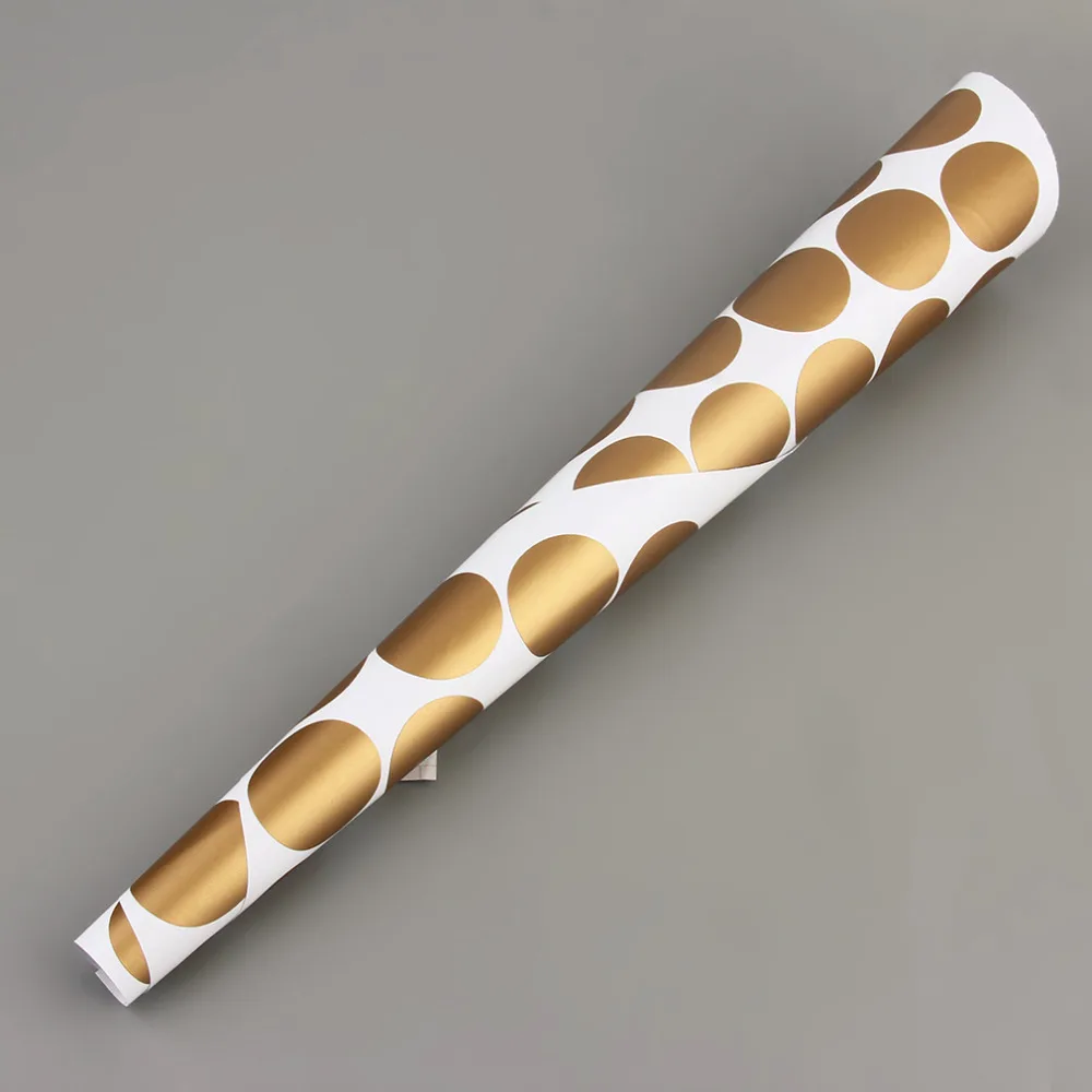 Хит продаж 2017 стильная Настенная Наклейка в Золотой горошек круглая наклейка