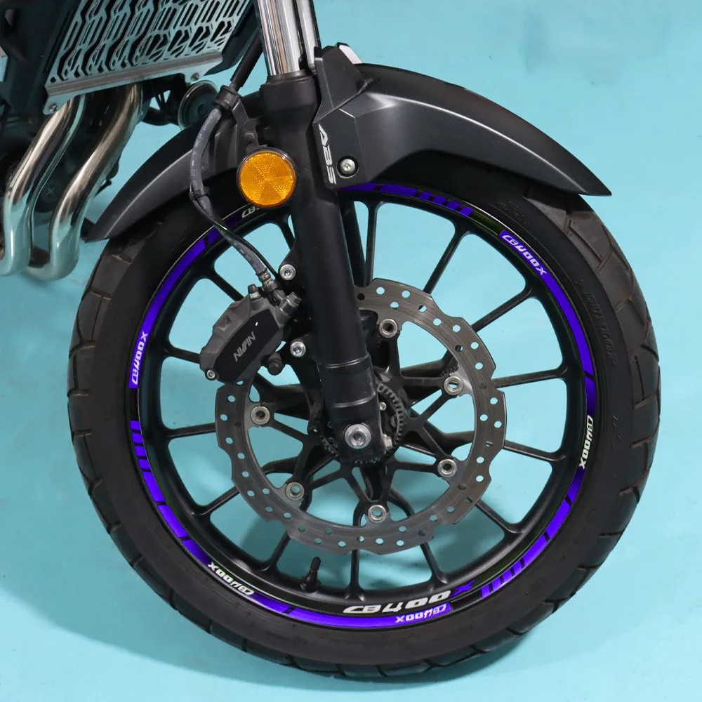 

for HONDA CB400X CB 400X CB400 X Full Set Decorative Motorcycle Wheel Stickers Reflective Motor Bike Waterproof Rim Decals