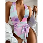 Слитный купальник GossinaSwimsuit, купальные костюмы с перекрестной шнуровкой, летняя пляжная одежда, боди с завязкой, Комбинезоны для женщин 2021