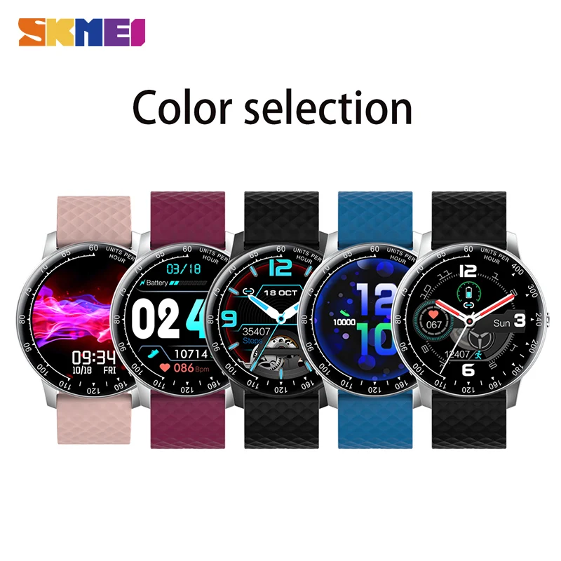 SKMEI Touch Screen Smart Watch Bracelet Fitness Tracker Blood Pressure oxygen Heart Rate Monitor Smartwatch For Xiaomi IPhone |