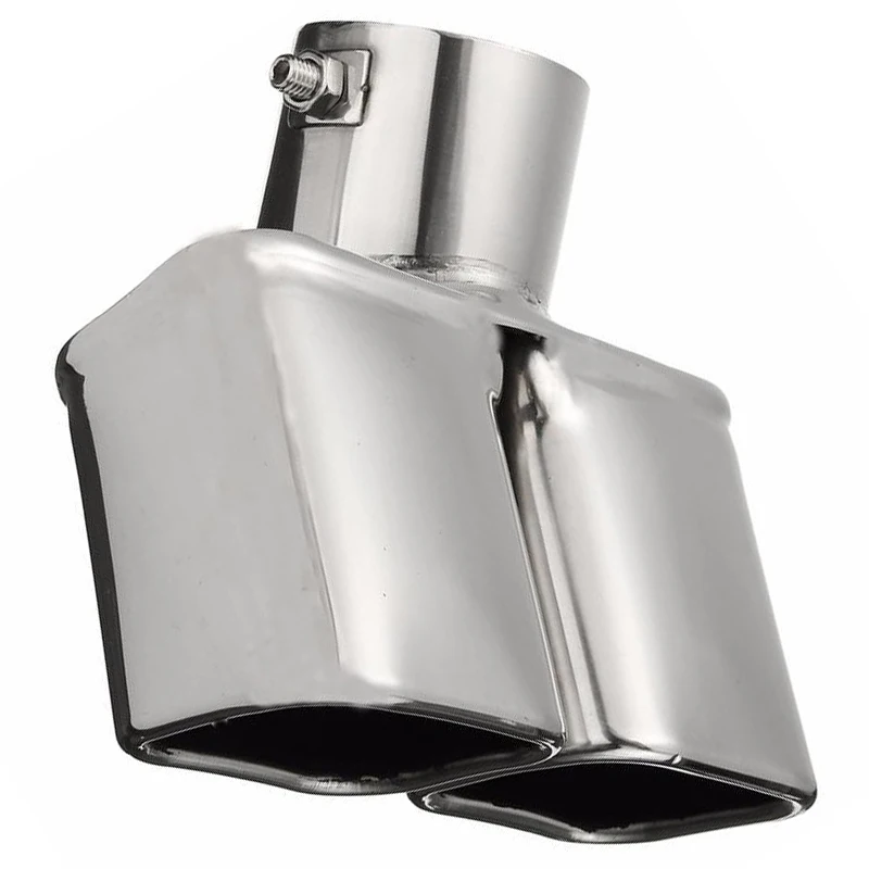 Автомобильная труба 2 5 &quotВпускной Выпускной задний глушитель наконечник крышка