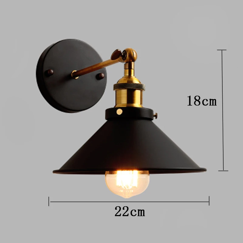 

Wall lamp Wall light vanity light metal loft decor industrial vintage Iron Black bedroom restaurant light fixtures wall art