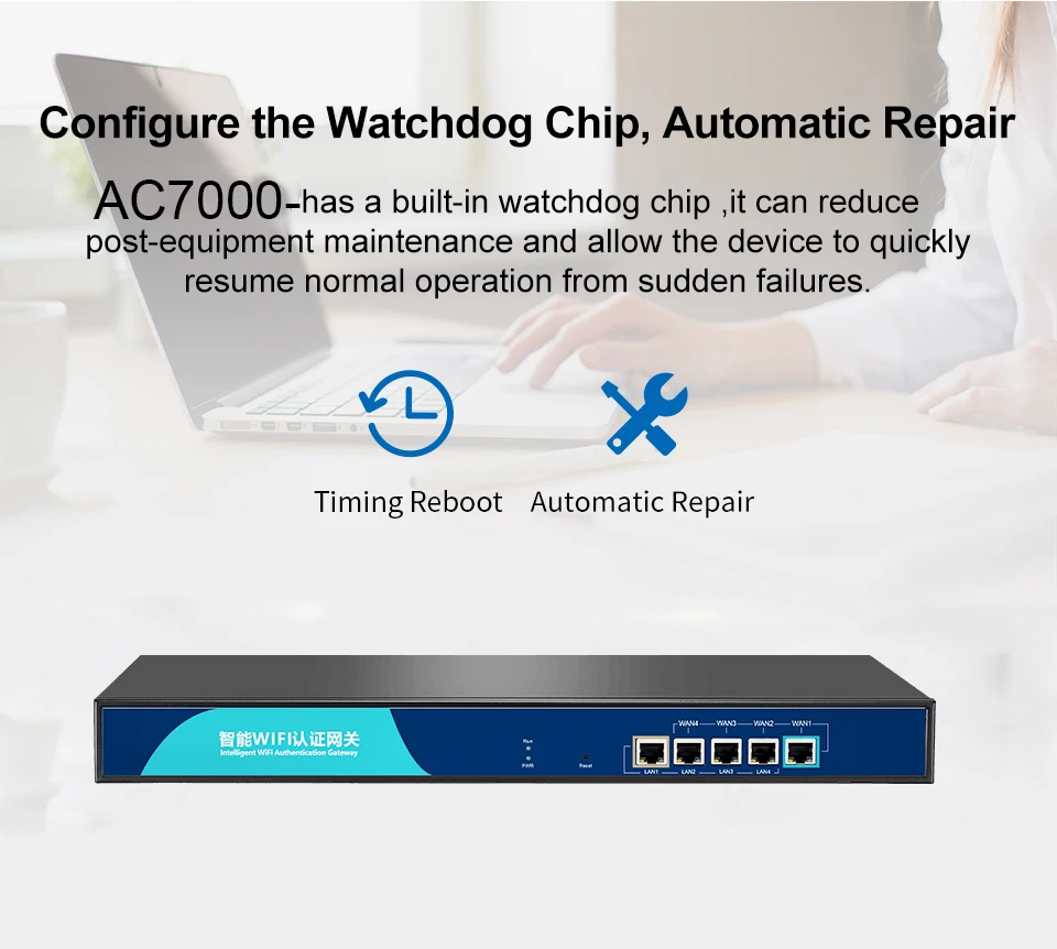 Смарт шлюз KuWfi 1000 м беспроводной контроллер AP/CPE/Switch Controller 4 порта POE управление AC Wi