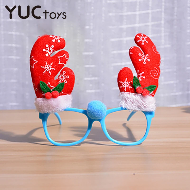 

Рождественские очки Санта Клаус снеговика и снежинок; Дерево Лось Бумага очки реквизит для фото вечеринок 2020 рождественские украшения для ...