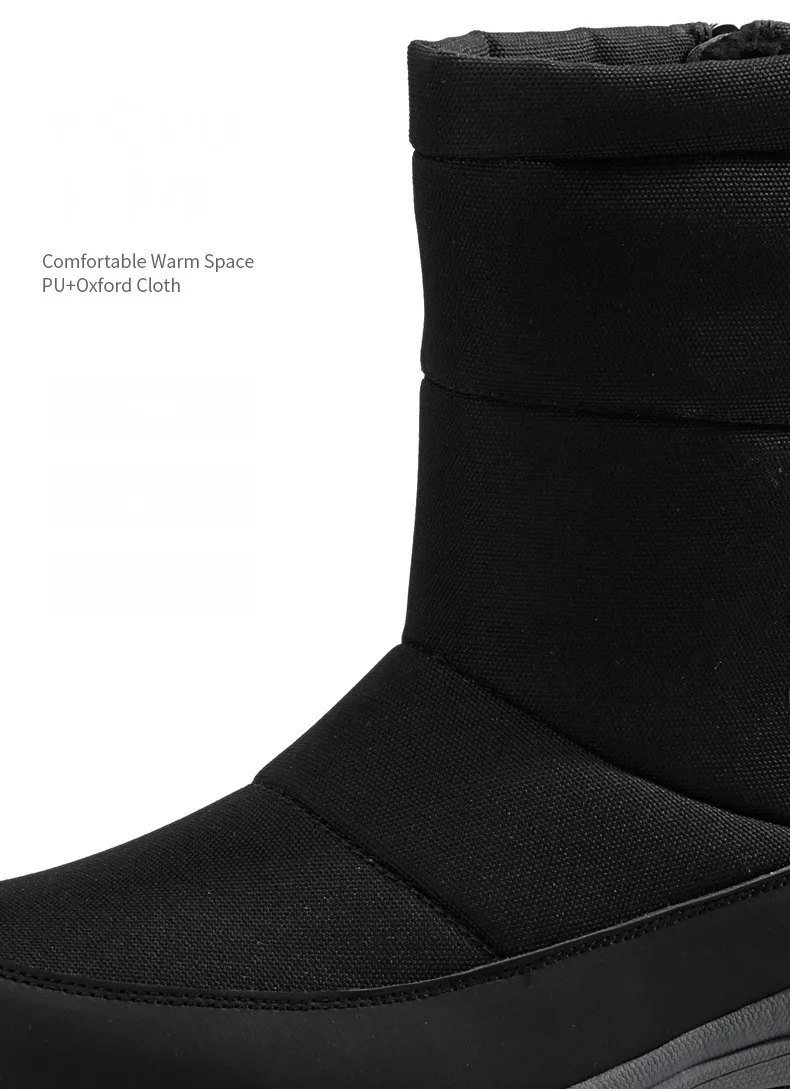 

Cotton Winter Boots 2020 Men Winter Shoes Mid-Calf Waterproof Snow Boots Wedges Warm Fur Male Boots Shoes Man Footwear Chaussure