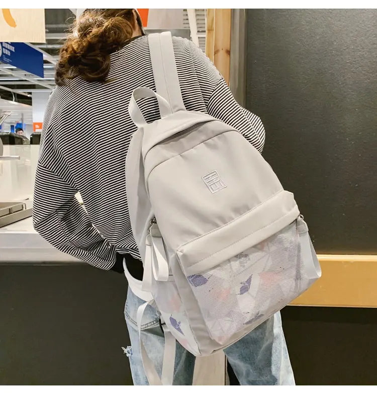 Женские рюкзаки одноцветные школьные сумки для подростков девочек и мальчиков