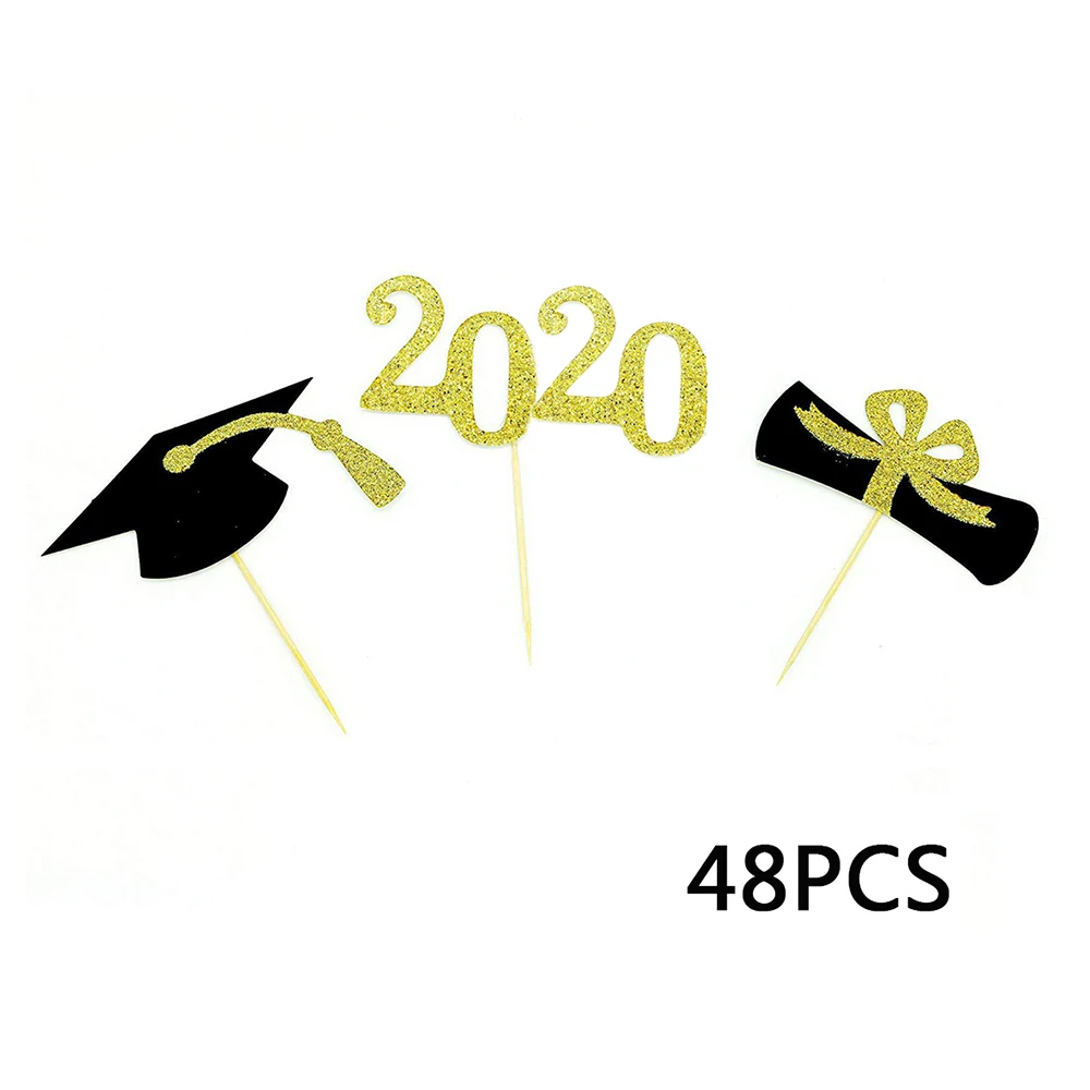 48 шт. новинка 2020 украшение для торта на день рождения выпускной | Дом и сад