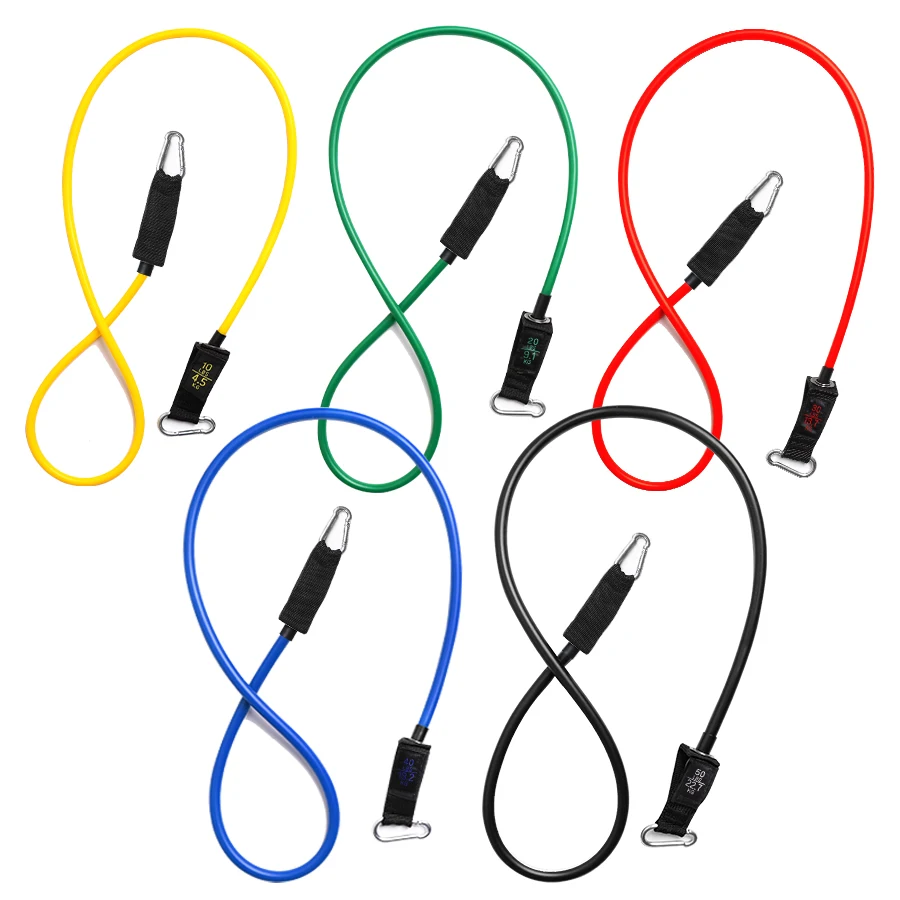 Fitness Resistance Tube Band Stretch Rubber band Pull Rope Exercise Training Expander Door Anchor Handle Ankle Strap Accessories | Спорт и