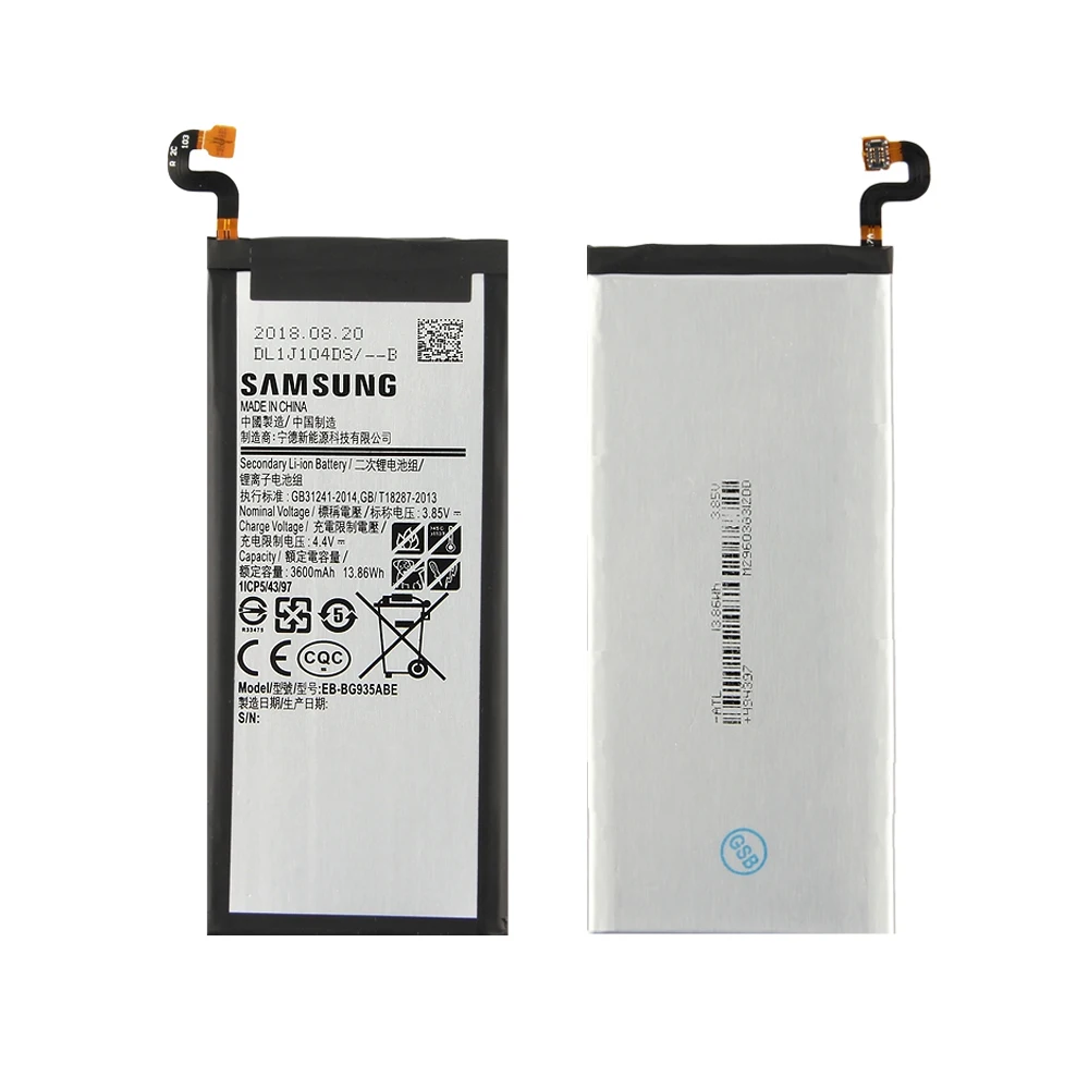 Аккумулятор для Samsung Galaxy S7 Edge 100% оригинальный аккумулятор G935FD G935W8 G9350 G935K G935L 3600 мАч
