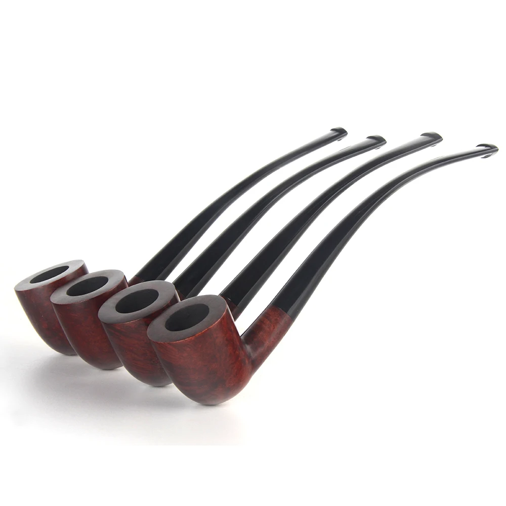 Труба для курения табака гладкая готовая небольшая изогнутая труба форма # L221