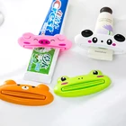 Мультфильм животных дозатор зубной пасты панды тапочки в виде медвежонка; Цвет Коричневый, лягушка, товары для дома, дозатор для зубной пасты кухонный инструмент Ванная комната аксессуары