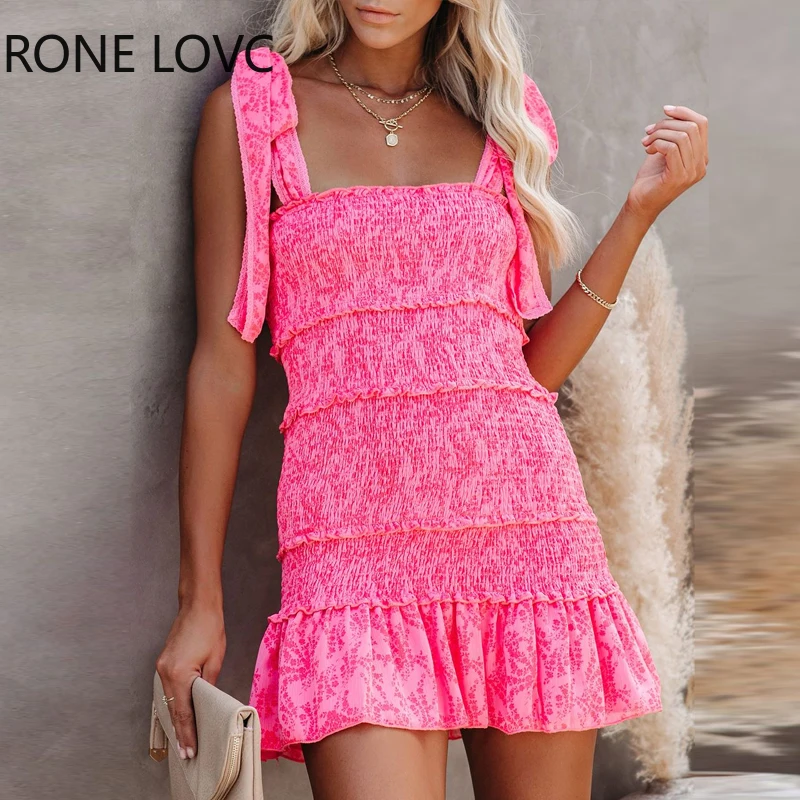 Women Tiered Ruffle Ruched Cami Dress Casual Dress  Elegant Fashion Chic Dress asymmetrical tiered ruffle shoulder fitted dress