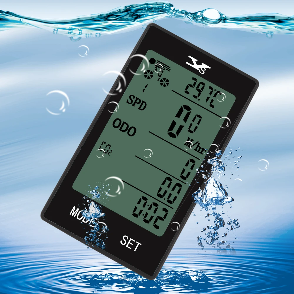 Беспроводной Велосипедный компьютер со спидометром 2 4 дюйма водонепроницаемый