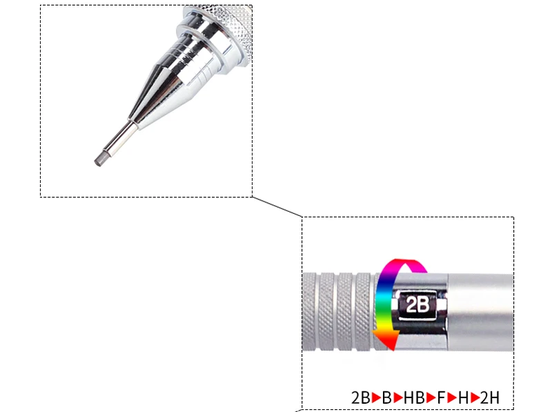 1 шт. Staedtler 925; большие размеры 35-механический карандаш 0,3/0,5/0,7/0,9/2,0 мм школьные канцелярские принадлежности металлический механический стержень для карандаша
