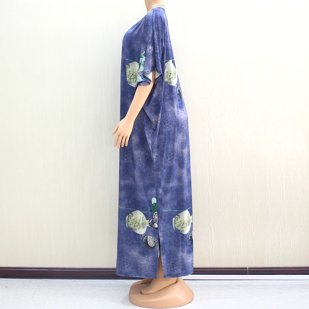 Женское платье с круглым вырезом и рукавом летучая мышь|Африканская одежда| |