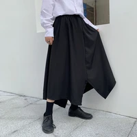 mens pants summer slacks slacks irregular design culottes mens skirt stylist black yamamoto fashion